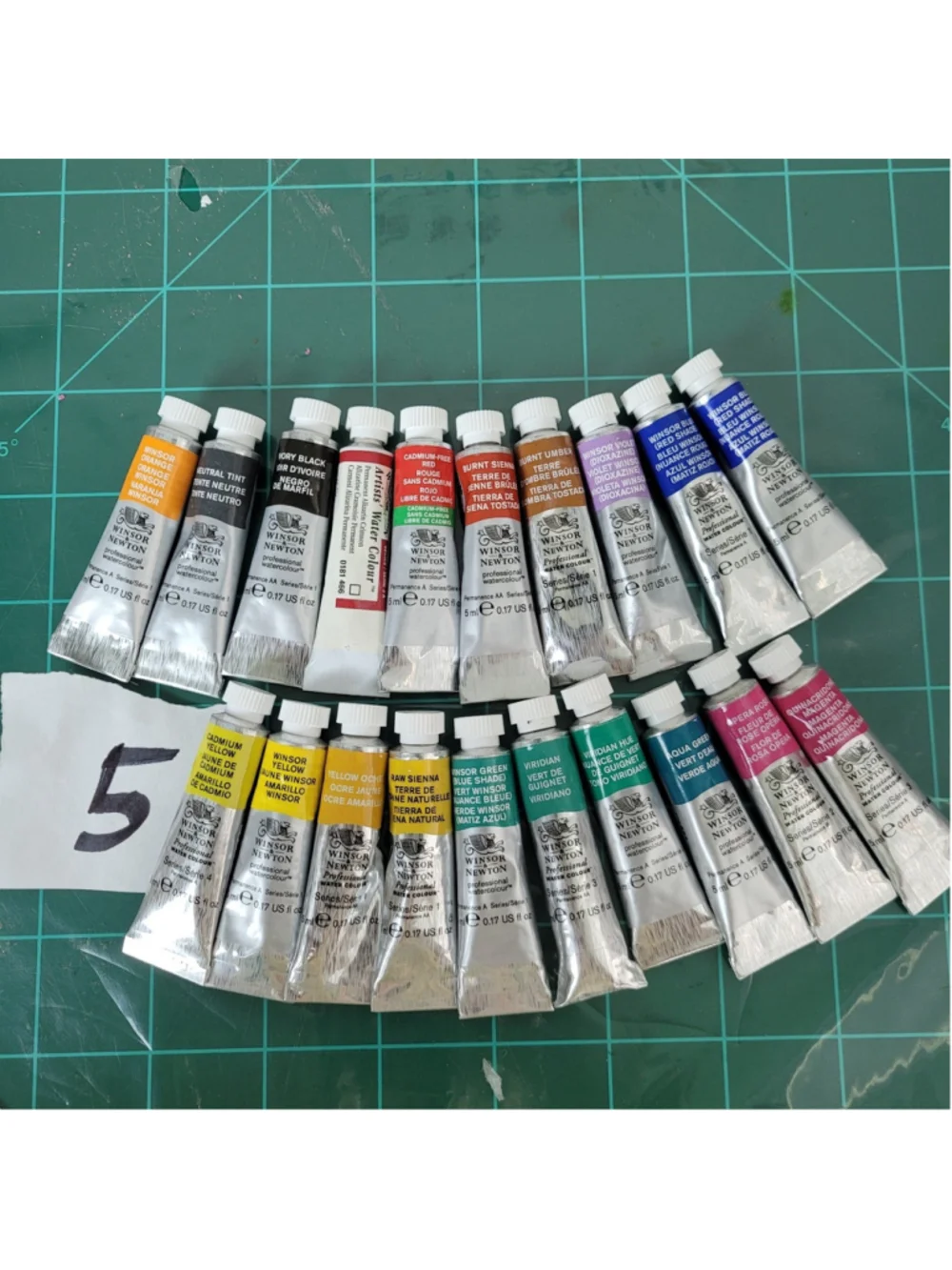 Winsor & Newton Professional Artist Watercolor Paint Lot Of 20/ 5ml NEW